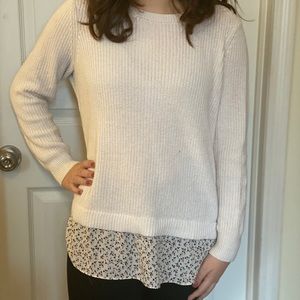 Size M Loft white sweater